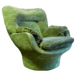 Green Velvet Lounge Chair1