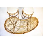 Pair of High Back Bamboo Chairs3