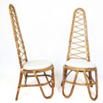 Pair of High Back Bamboo Chairs6