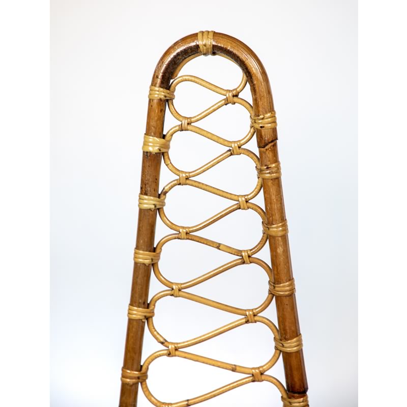 Pair of High Back Bamboo Chairs4